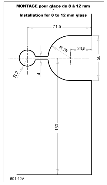HAWA Junior 80/GP - Untere Führung selbstklemmend