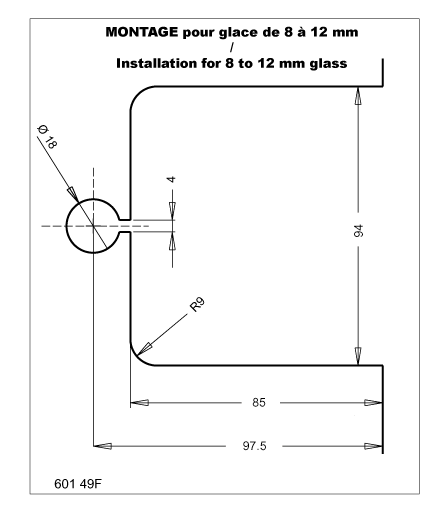 additional spacer for single handle Ø 30 mm