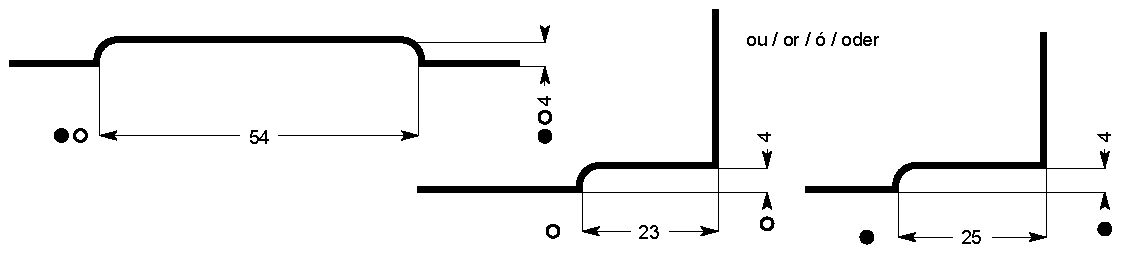 tirettes à onglet, rondes, argent