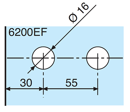 Doppelgriffstange, Edelstahl Ø35; 2951-6000