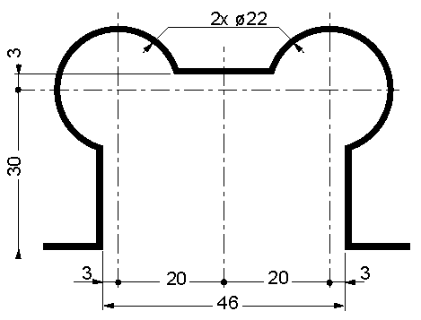 Platine d'espacement 60x60x5mm