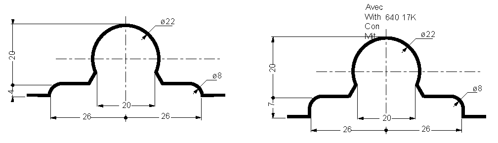 tirettes à onglet, rondes, argent