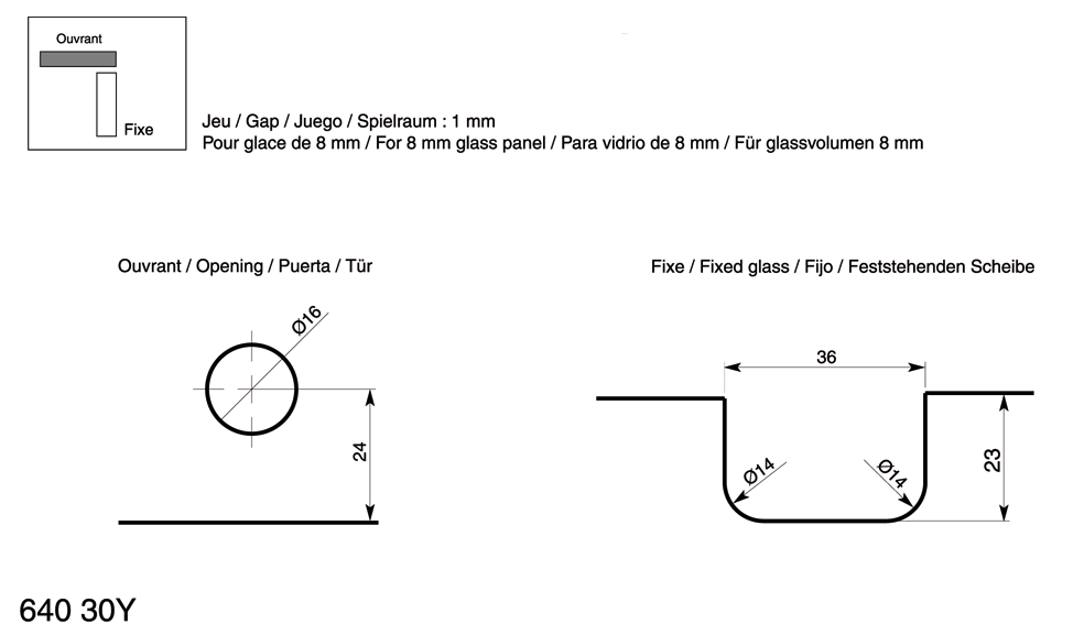 ausziehbare Versteifung adroll quadratisch 20x20 0,7m-1,4m Aluminium Kupfer
