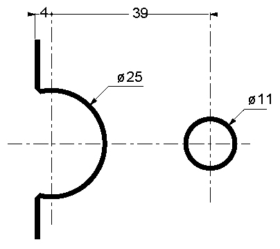 Serrure batteuse 65x36 s´entrouvant n°1 sans clé, doré