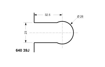 serrure à façade ronde s'entrouvrant n°1, sans clé, laiton chromé mat
