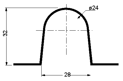 Abdeckung und Befestigung der Magnetgegenplatte, vernickelt matt