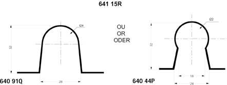 Messinghalter mit Neigung, 3 Abgänge Unterteil, poliert