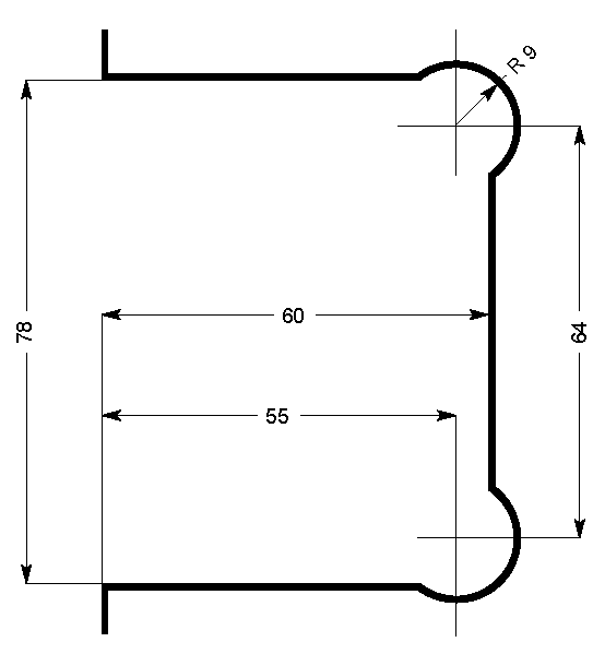 gâche pour loqueteau à bouton, Gamme ELITE, or brossé
