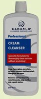 crème nettoyante CLEAN X en flacon de 500 ml