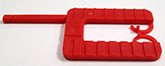plastic wedges thickness 3 mm 40x30  x 1000    red