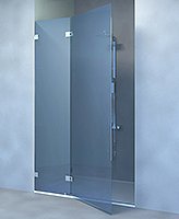 shower screen capsi niche 1 fixed WG 1 door GG180 anodised aluminium BSS effect