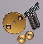 clips on plate stand - brass - set for mounting ( minimum quantity required)