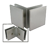 clip with counterplate  A.S. gl/gl.90  50x50  mat chrome  brass