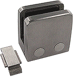 clip with counterplate adler sélection wall/gl right/left  heel 55x35 bushed  stainless steel 316L