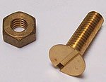 screws, 90° countersunk, 4 x 15 mm and exagonal nut