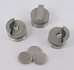 ADSLIDE - door middle height stopper, brushed stainless steel