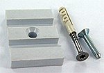lower guide suspended securitrack glass 10mm   plastic