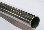 tube - polished stainless steel tube diam. 25 x 1 mm