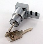mechanical lock for shoe , same key n°110, chrome SECURITRACK
