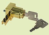 mechanical lock for shoe , same key, gilded SECURITRACK