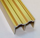 upper slide ,   SECURITRACK  2,90m   gilded  anodised aluminium