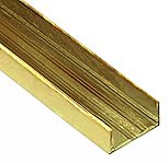 Profil von Seite  SECURITRACK  2,90m   Vergoldet aluminium