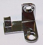 angle clips for fitting the brass roller track, chromed brass ( minimum quantity required)