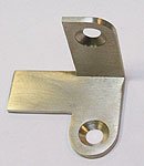 angle clips for fitting the roller track, matt nickel brass