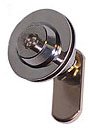 lock EXEC 43mm (disk), keyed alike, key not supplied, chromed brass (on request)