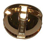 vitrine-ball at 90°, fourth-sphere, 4 mm glass, gold