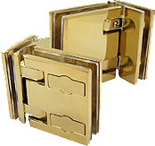 charnière à rappel capsi prestige gl/gl.90 x2 cupro-aluminium doré