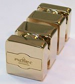 bouton capsi carré 30 double  cupro-aluminium doré