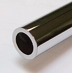 tube diam. ext. 14 mm et int. 10 mm, laiton chromé x 1 m