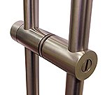 double handle lock/knob stainless steel Ø45 upper&lower