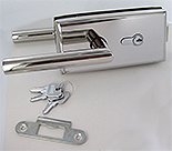 lock AS with handles   polished stainless steel