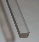profil joint adler carré à coller  8x8mm x2.20m pmma  transparent