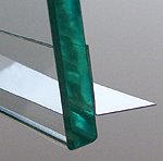 Strahlabweisprofil adler selbstklebend 13x13mm x1.95m transparent polycarbonate