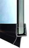 seal profile adler   water drain 6-8mm x1m black translucent