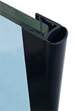 seal profile adler tubular 6-8mm x2m black PVC