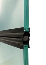 seal profile adler magnet.multipolar  8mm 2x2m black PVC