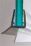 seal profile kit adler  water drain 6-8mm / 2x1m translucent PVC