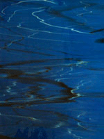 Transparente Polyesterfolie mylar®, 5 Blätter, maserig, Blau