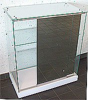 vitrine de comptoir 800 x 430 x 950 mm sur roulettes