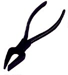 pliers - flatnose snapp-off pliers, 22 cm