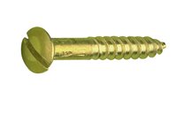 screws, brass tallow-drop, polished, 3.5X25mm x 100 (minimum quantity required)