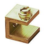 clips to screw, polished brass, e=10