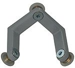 fasteners, 3 directions, grey