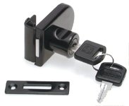lock without cut-out, different key numbers, black