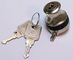 lock with handle, glass 6 mm thick, same key number, matt nickel
