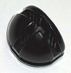 vitrine-ball at 90°, fourth-sphere, 4 mm glass, black